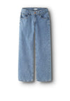 Name It Kid Girl Embellished Straight Leg Denim Jean, Blue