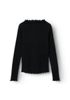 Name It Kid Girl Rumala Long Sleeve Top, Black