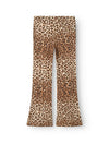 Name It Kid Girl Nuni Flared Animal Print Pant, Turtledove