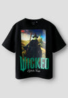 Name It Kid Girl Nira Wicked Short Sleeve Tee, Black