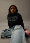 Name It Kid Girl Nirdi Wicked Long Sleeve Hoodie, Black