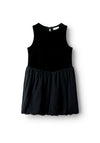 Name It Kid Girl River Balloon Dress, Black