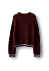 Name It Kid Girl Rania Long Sleeve Knit Jumper, Wine