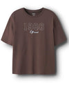 Name It Kid Girl Karina 1986 Short Sleeve Tee, Brown