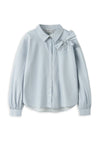 Name It Kid Girl Kamesa Long Sleeve Stripe Shirt, Blue