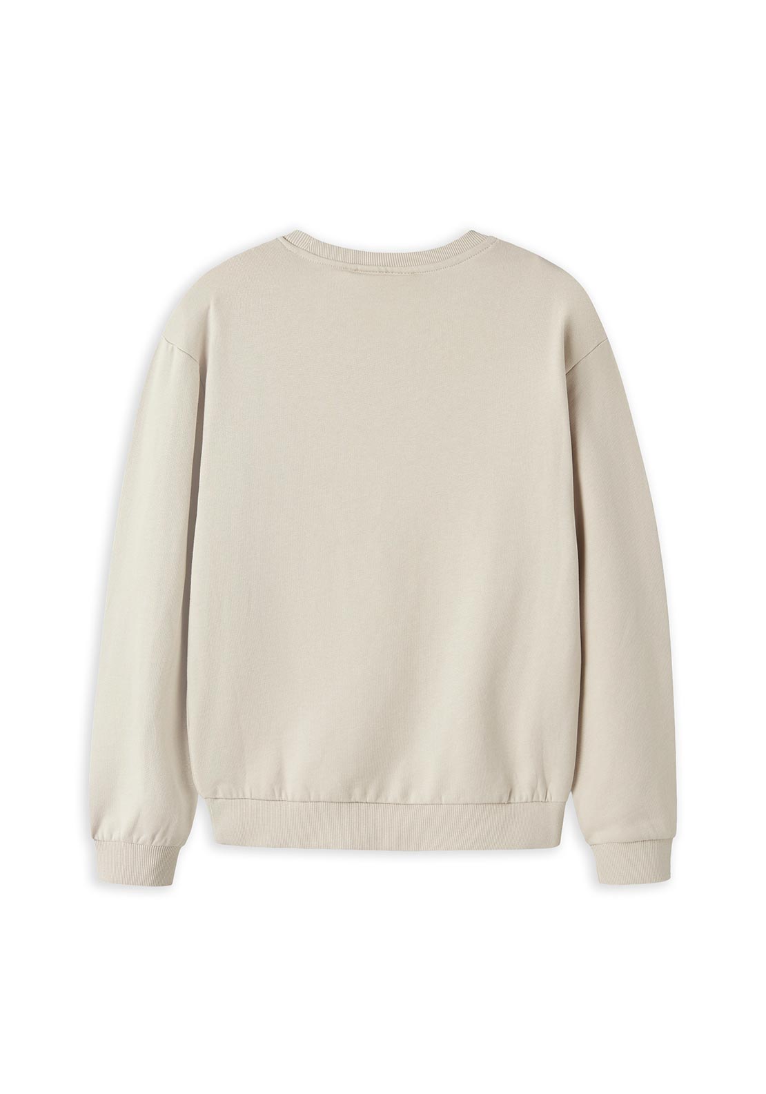 Name It Kid Girl Vertrud Reindeer Long Sleeve Sweater, Beige