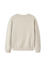 Name It Kid Girl Vertrud Reindeer Long Sleeve Sweater, Beige