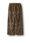 Name It Kid Girl Lotta Wide Leg Print Trouser, Brown