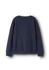 Name It Kid Girl Christmas Long Sleeve Sweater, Navy