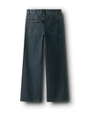 Name It Kid Girl Rose Wide Leg Rhinestone Jeans, Dark Blue