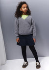 Name It Kid Girl Thea Rhinestone Denim Skirt, Dark Blue