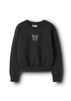 Name It Kid Girl Shandie Long Sleeve Sweater, Black