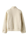 Name It Kid Girl Susado Long Sleeve Teddy Fleece, Cream