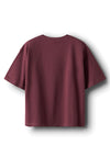 Name It Kid Girl Rhinestone Short Sleeve Tee, Wine