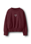 Name It Kid Girl Shandie Long Sleeve Sweater, Wine