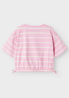 Name It Kid Girl Funion Short Sleeve Crop Top, Pink Frosting