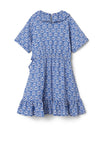 Name It Kid Girl Fammina Short Sleeve Dress, Ebb and Flow