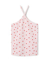 Name It Kid Girl Friske Strap Ribbed Top, Parfait Pink