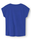 Name It Kid Girl Violet Capsl Short Sleeve Tee, Clematis Blue