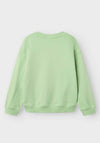 Name It Kid Girl Bulop Long Sleeve Sweater, Arcadian Green
