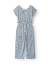 Name It Kid Girl Flyr Floral Jumpsuit, Serenity
