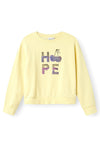 Name It Kid Girl Teka Long Sleeve Sweater, Pastel Yellow