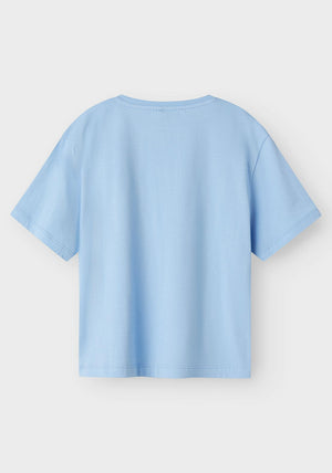 Name It Kid Girl Famor Short Sleeve Tee, Serenity