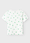 Name It Kid Girl Fargo Short Sleeve Tee, Bright White