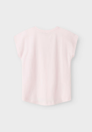 Name It Kid Girl Vigea Short Sleeve Tee, Ballerina