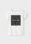 Name It Kid Girl Vigea Short Sleeve Tee, Bright White