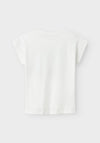 Name It Kid Girl Vigea Short Sleeve Tee, Bright White