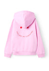 Name It Kid Girl Devina Long Sleeve Hoodie, Pink Frosting