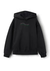 Name It Kid Girl Devina Long Sleeve Hoodie, Black