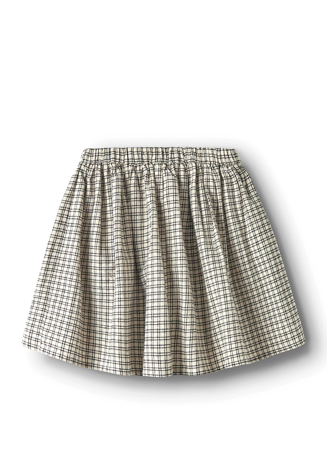 Name It Kid Girl Tecka Check Skirt, Beige