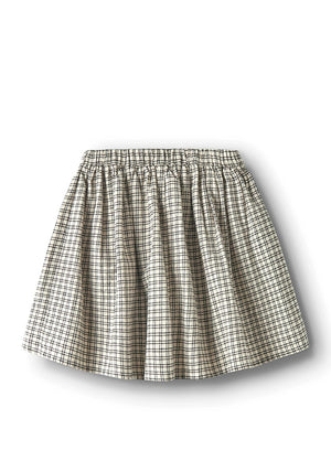Name It Kid Girl Tecka Check Skirt, Beige