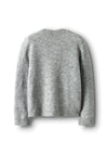 Name It Kid Girl Tika Long Sleeve Knit Cardigan, Grey