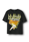 Name It Kid Girl Sara Def Leppard Short Sleeve Tee, Black