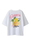 Name It Kid Girl Haima Lemon Print Tee, White