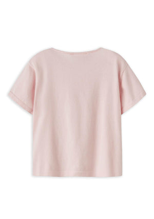 Name It Kid Girl Hinga Short Sleeve Knit Cardigan, Pink