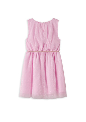 Name It Kid Girl Vabos Tulle Sleeveless Dress, Pink