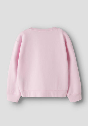 Name It Kid Girl Fabia Chicago Long Sleeve Sweater, Pink