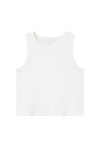 Name It Kid Girl Nakal Ribbed Tank Top, White