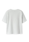 Name It Kid Girl Fahiraz Print Heart Short Sleeve Tee, White