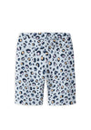 Name It Kid Girl Animal Print Biker Short, Blue Multi
