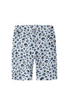 Name It Kid Girl Animal Print Biker Short, Blue Multi
