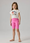 Name It Kid Girl Solid Biker Short, Pink
