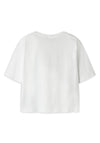 Name It Kid Girl Farinaz Lemon Short Sleeve Tee, White