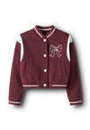 Name It Mini Girl Rivea Long Sleeve Cardigan, Wine