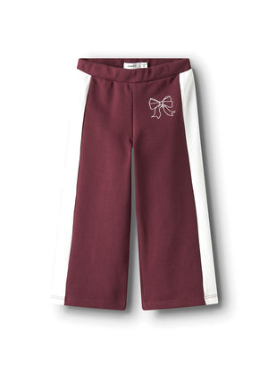 Name It Mini Girl Rivea Wide Leg Pant, Wine