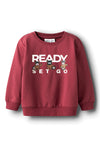 Name It Mini Boy Roval Long Sleeve Sweater, Wine